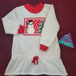 Jayne Avery Girls Snowman Dress